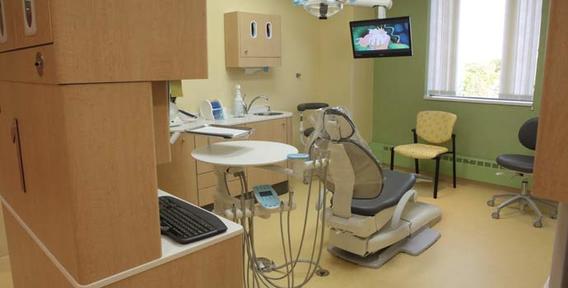 An operatory in the University of Minnesota Pediatric Dental Clinic, Made Possible by Delta Dental of Minnesota